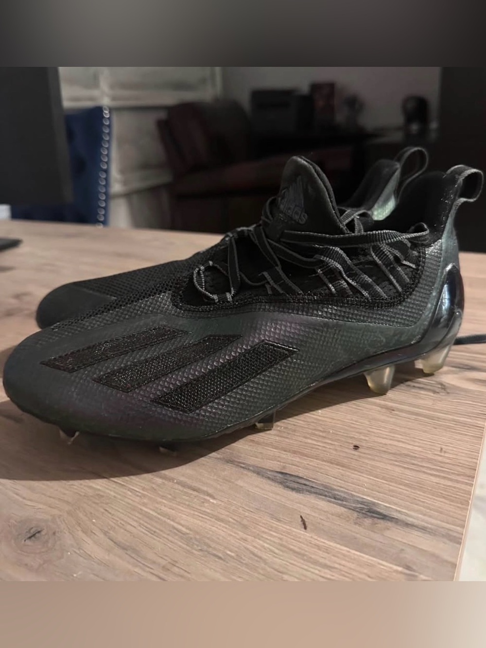 Adidas Adizero 11.0 “Comics” FZ1160 - Black/Iridescent football cleats, SZ 8